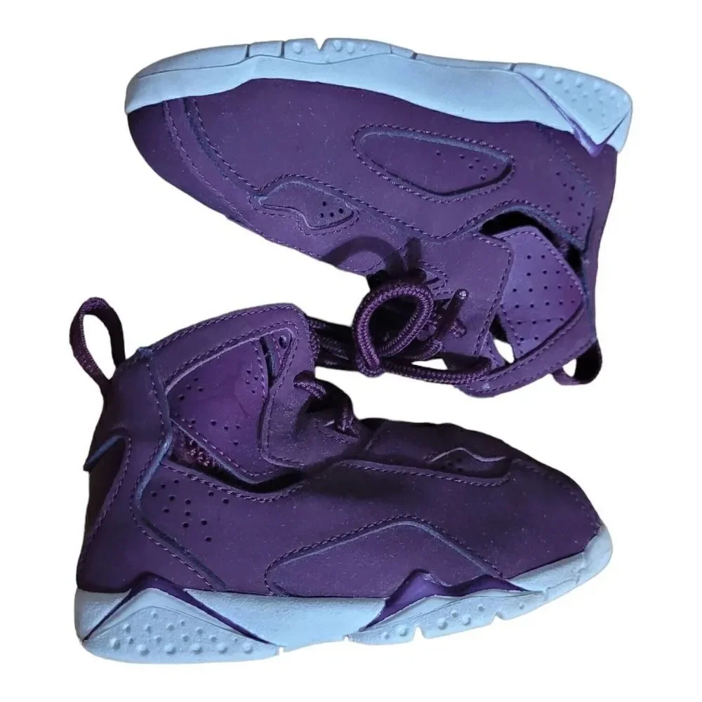 Jordan True Flight Bordeaux Toddler Shoes SZ 6C Sneaker 343797-625 Purple